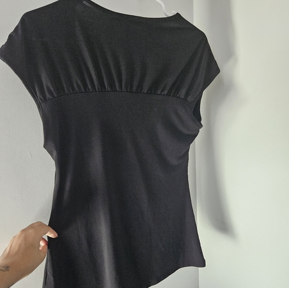 Cowl Neck Black top - Picture 4 of 5